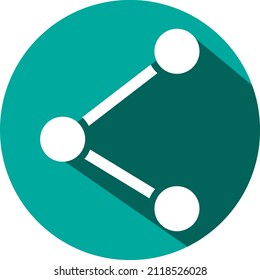 Online shopping share, illustration, vector on a white background.