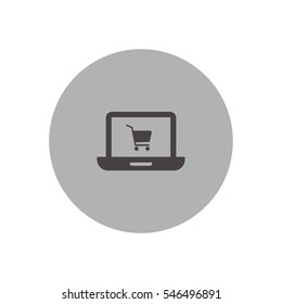 online shopping simple icon illustration vector, for web and mobile design