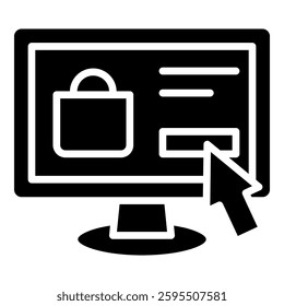 Online Shopping Simple Vector Icon Collection