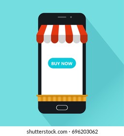 Online Shopping Smartphone. 