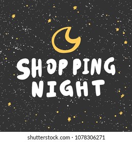 Online shopping. Sticker for social media content. Vector hand drawn illustration design. Bubble pop art comic style poster, t shirt print, post card, video blog cover