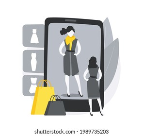 Online shopping and online store concept. Online shop and online order concept. Flat vector illustration design.