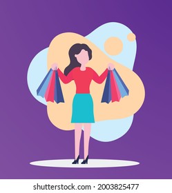 Online shopping and online store concept. Online shop and online order concept. Flat vector illustration design.