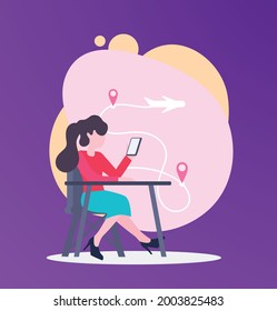 Online shopping and online store concept. Online shop and online order concept. Flat vector illustration design.