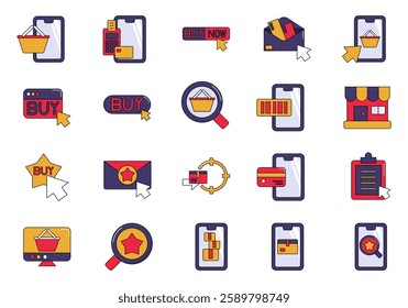 Online Shopping Store Element Set
