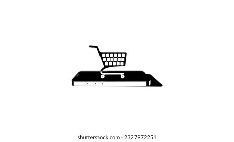 online shopping symbol, high quality vector