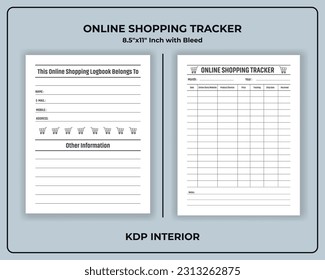 Online Shopping Tracker and Logbook 