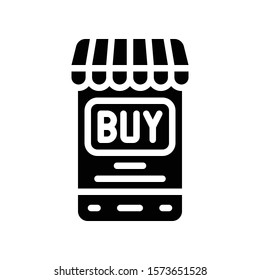 Online shopping vector, Black friday related solid design icon
