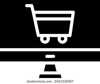 Online Shopping vector design icon download . Eps