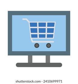 Online-Shopping-Vektorgrafik für private und kommerzielle Nutzung.
