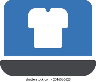 online shopping vector glyph colour icon