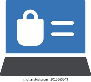online shopping vector glyph colour icon