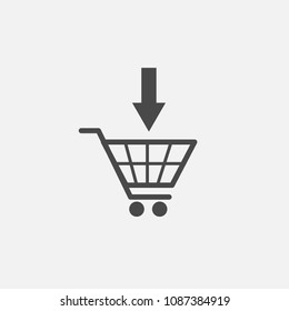 Online shopping vector icon