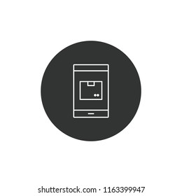 Online shopping vector icon