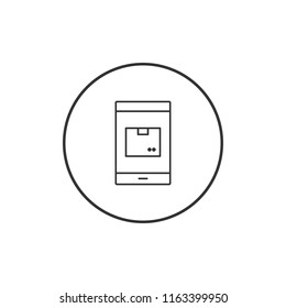 Online shopping vector icon