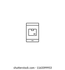 Online shopping vector icon