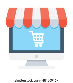 Online Shopping Vector Icon