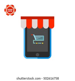 Online Shopping Vector Icon