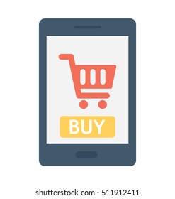Online Shopping Vector Icon 