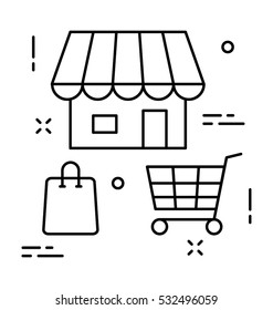 Online Shopping Vector Icon