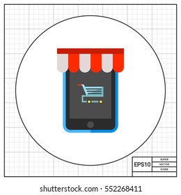 Online Shopping Vector Icon