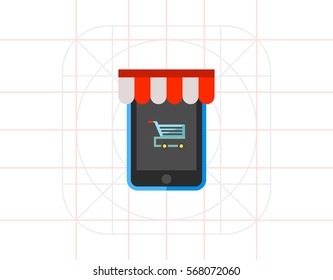 Online Shopping Vector Icon