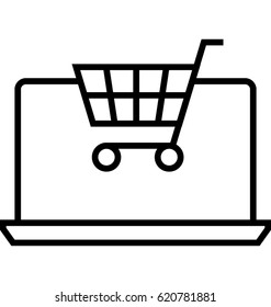 Online Shopping Vector Icon