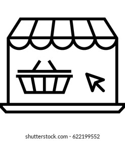 Online Shopping Vector Icon