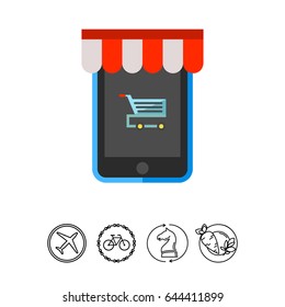 Online Shopping Vector Icon