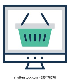 Online Shopping Vector Icon