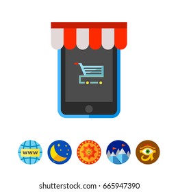 Online Shopping Vector Icon