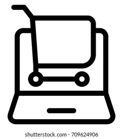 Online Shopping Vector Icon