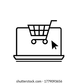 Online-Shopping, Vektorsymbol-Sammlung. 
