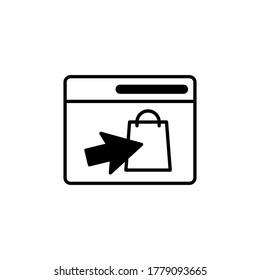 Online shopping vector icon collection. 