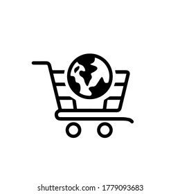 Online shopping vector icon collection. 