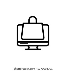 Online shopping vector icon collection. 