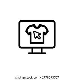 Online shopping vector icon collection. 