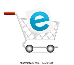 Online shopping - Vector illustration