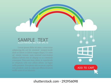 Online shopping ,vector illustration