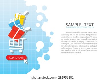 Online shopping ,vector illustration