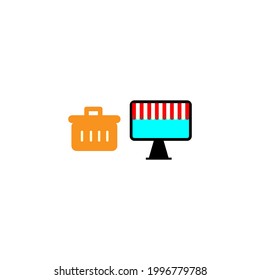 online shopping vector illustration design