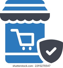 online shopping Vector illustration on a transparent background.Premium quality symbols.Glyphs vector icon for concept and graphic design.