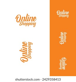 Online Shopping Vector logo for online store