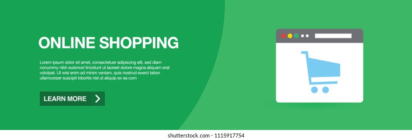 ONLINE SHOPPING WEB BANNER