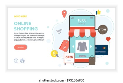 Online Shopping Web Design, Online Store
