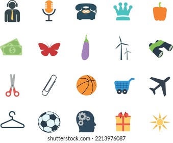 Online Shopping Web Icons Set 2 (Editable file) - Vector Illustration