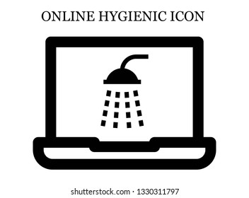 online Shower icon. Editable online Shower icon for web or mobile.