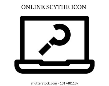 online Sickle icon. Editable online Sickle icon for web or mobile.