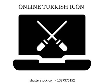 online Skewers icon. Editable online Skewers icon for web or mobile.