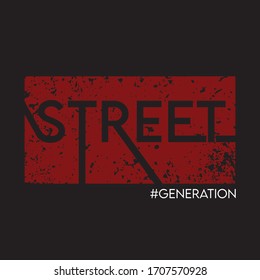 Online slogan graphic vector print lettering for t shirt print design.